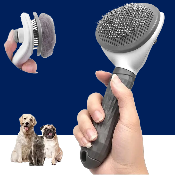Self-Cleaning Pet Hair Removal Brush for Grooming