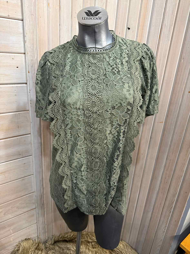 L - Cable & Gauge Peasant Top