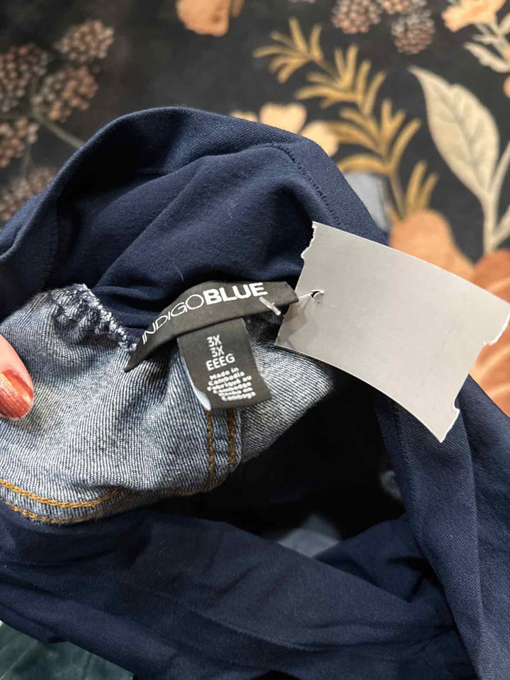 3X - Indigo Blue Maternity Jeans