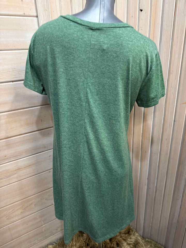 XL - Green Dress with Lace Detail