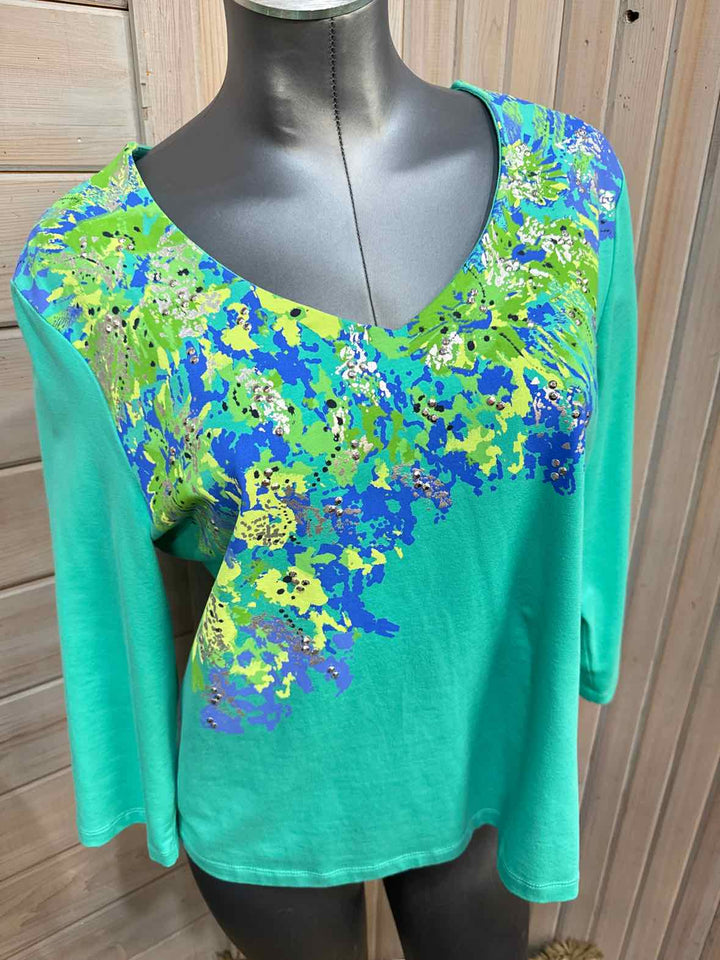 L - Ruby Rd 3/4 Sleeve