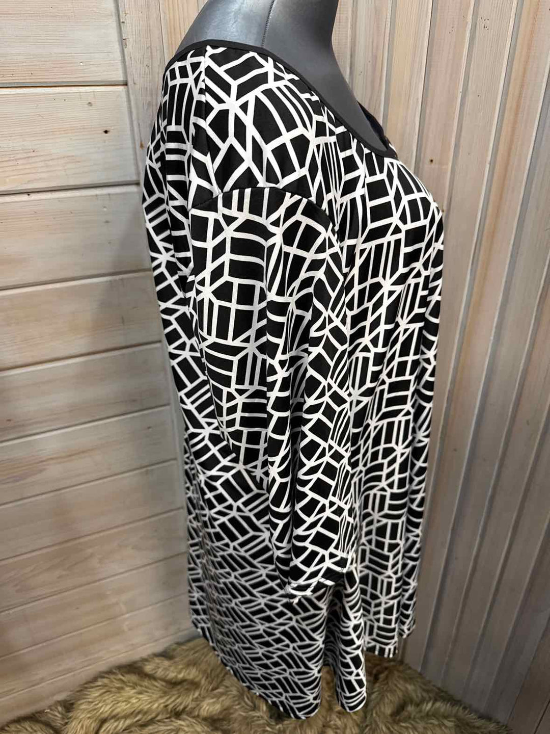 3X - 24 Seven Comfort Apparel 3/4 Sleeve