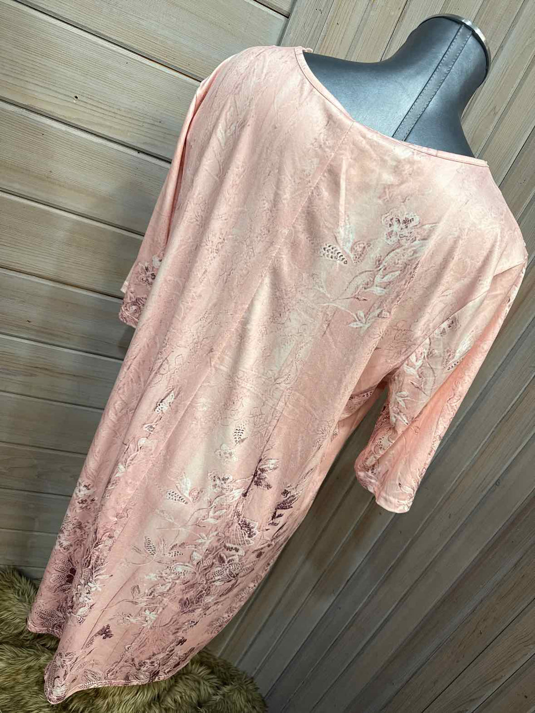 1X - Pink Floral Dress