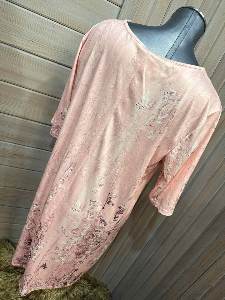 1X - Pink Floral Dress