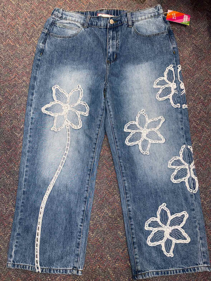 L - Freckled Poppy Jeans