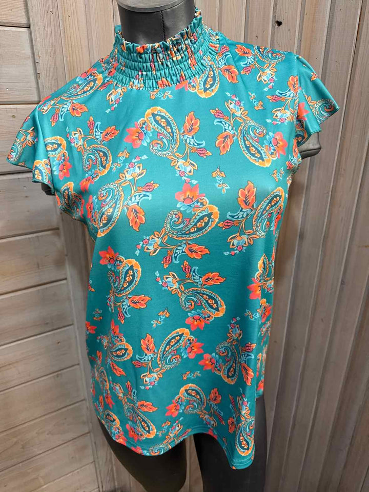 M - Paisly Floral Tank
