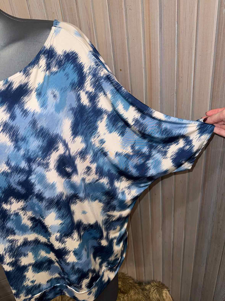 2X - white birch Bat Sleeve Top