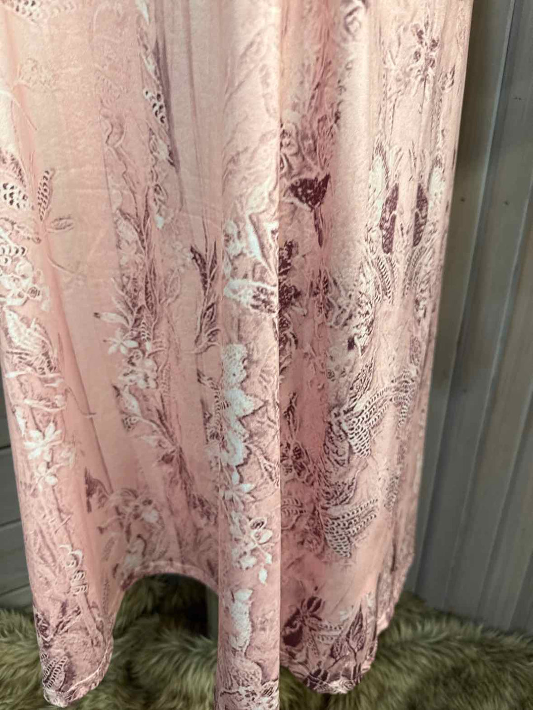 1X - Pink Floral Dress
