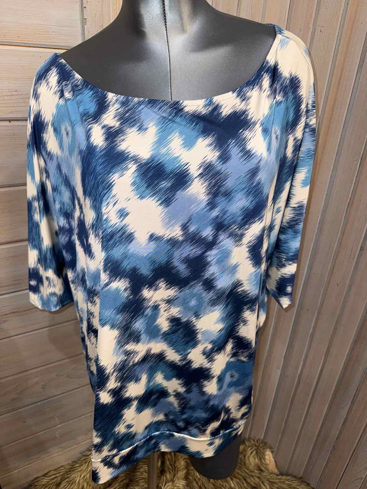 2X - white birch Bat Sleeve Top