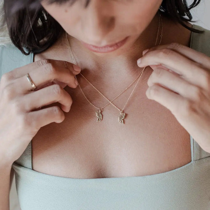 BFF Butterfly Necklace Duo