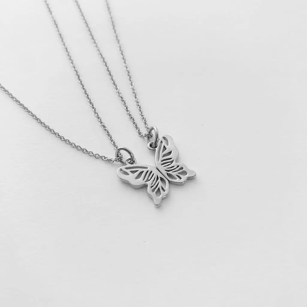 BFF Butterfly Necklace Duo