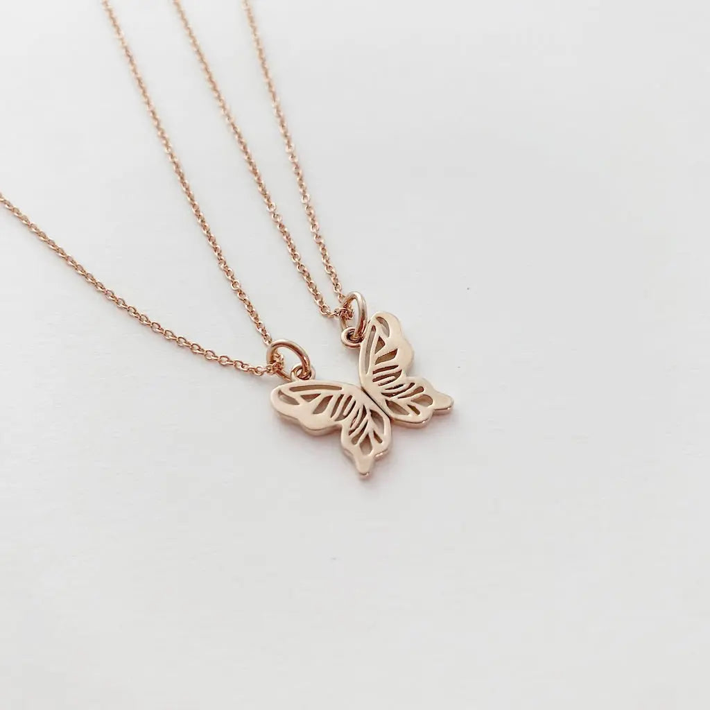BFF Butterfly Necklace Duo