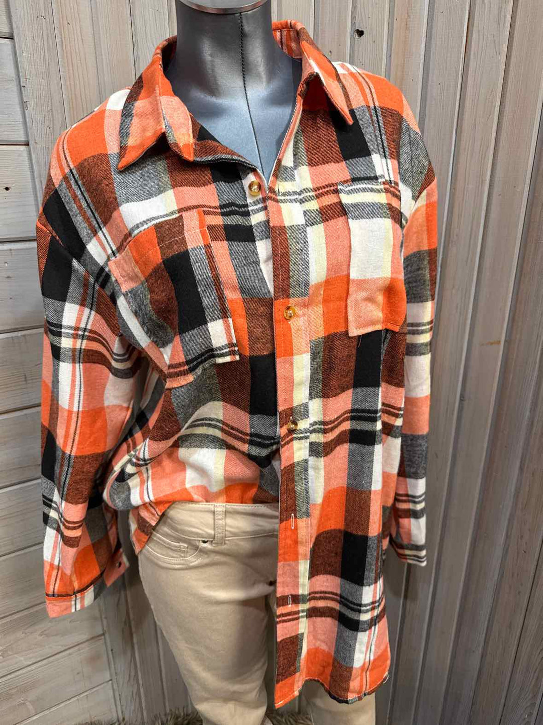 L - Flamingals Button Down