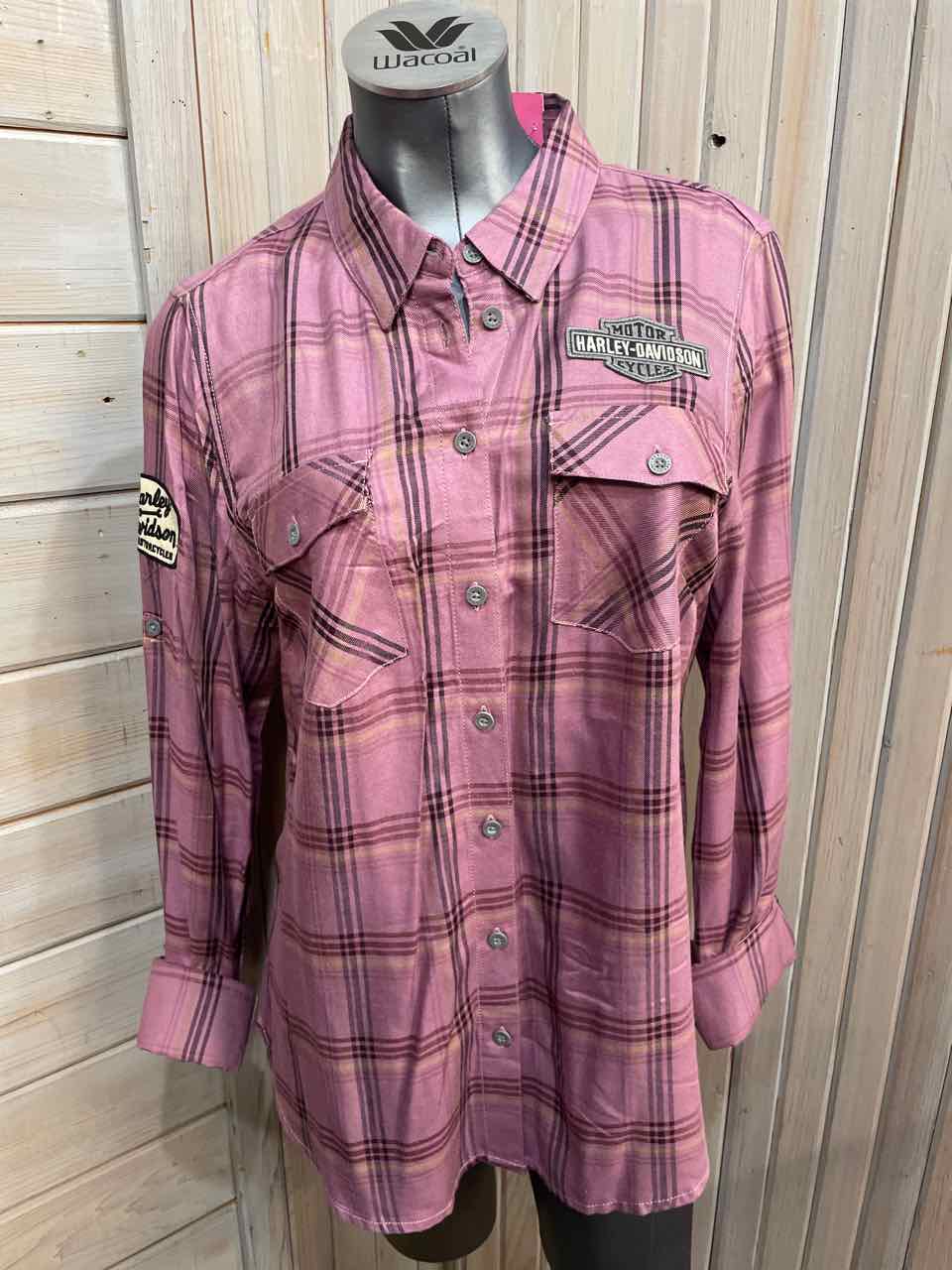 L - Harley Davidson Button Down