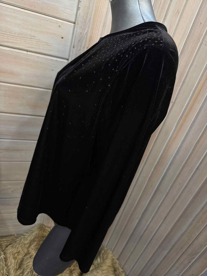 M - Notations Faux Cardigan Top