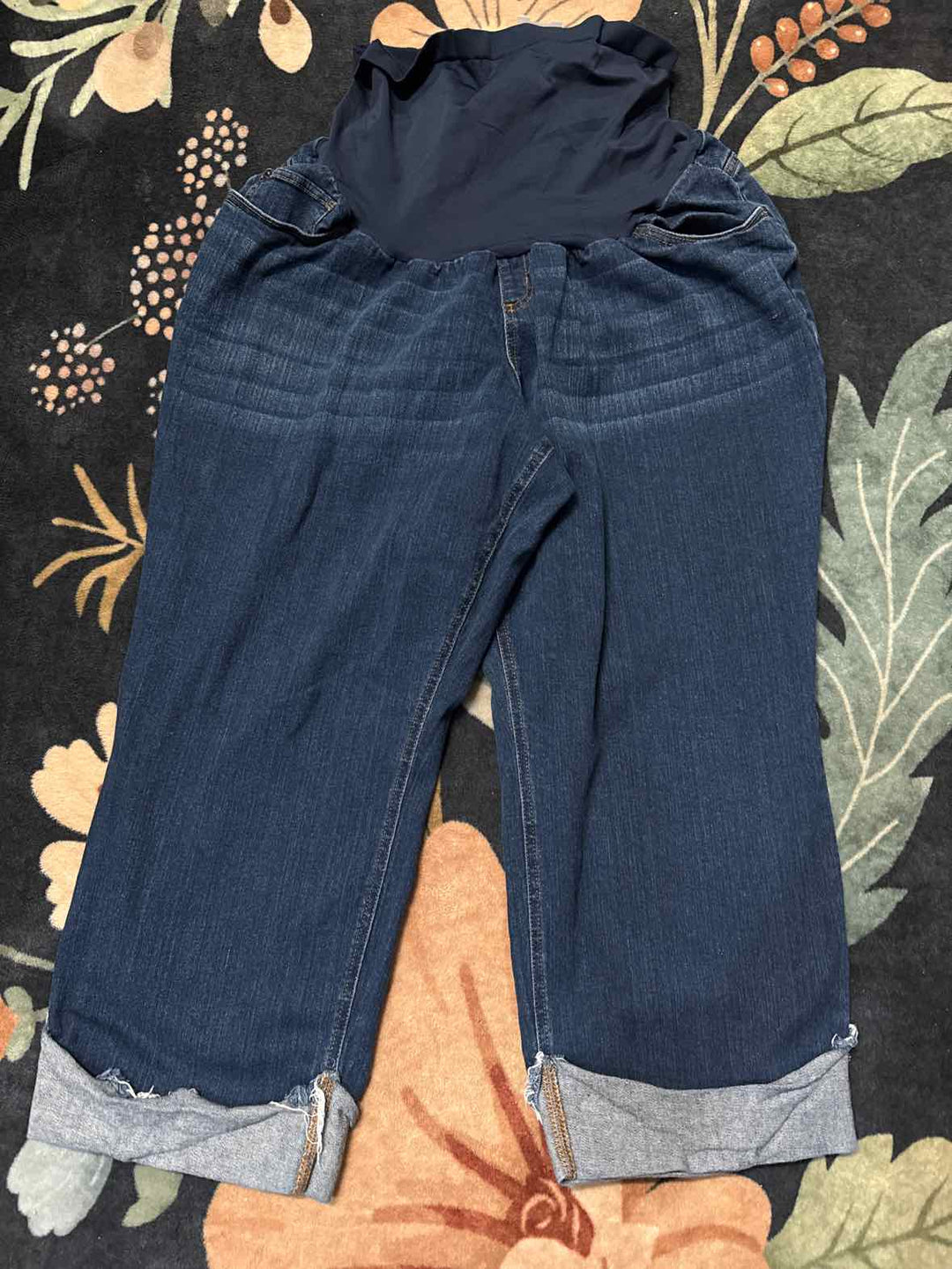3X - Indigo Blue Maternity Jeans