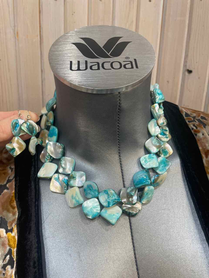 Jewelry - Shell Necklace with Matching Earrings