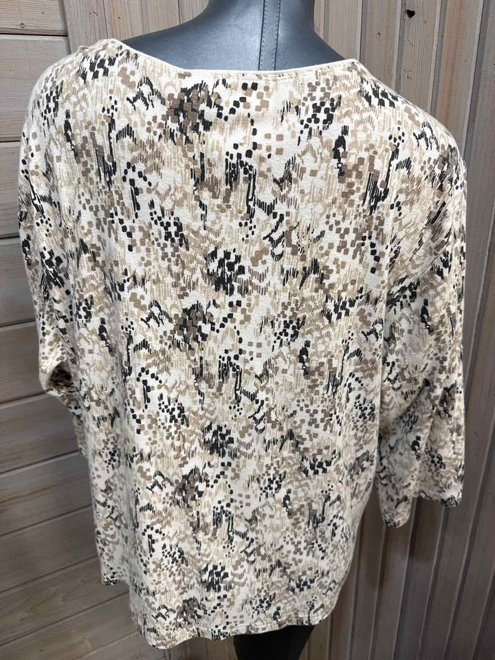 3X - Karen Scott 3/4 Sleeve