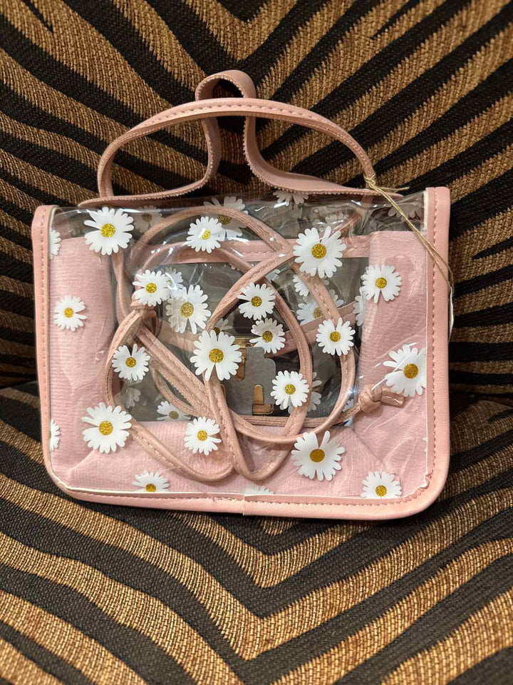Purse - Clear Floral Crossbody