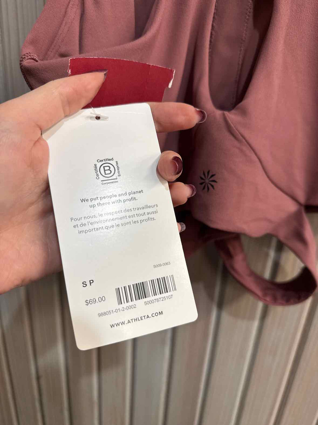 S - Athleta Crop Top Bra