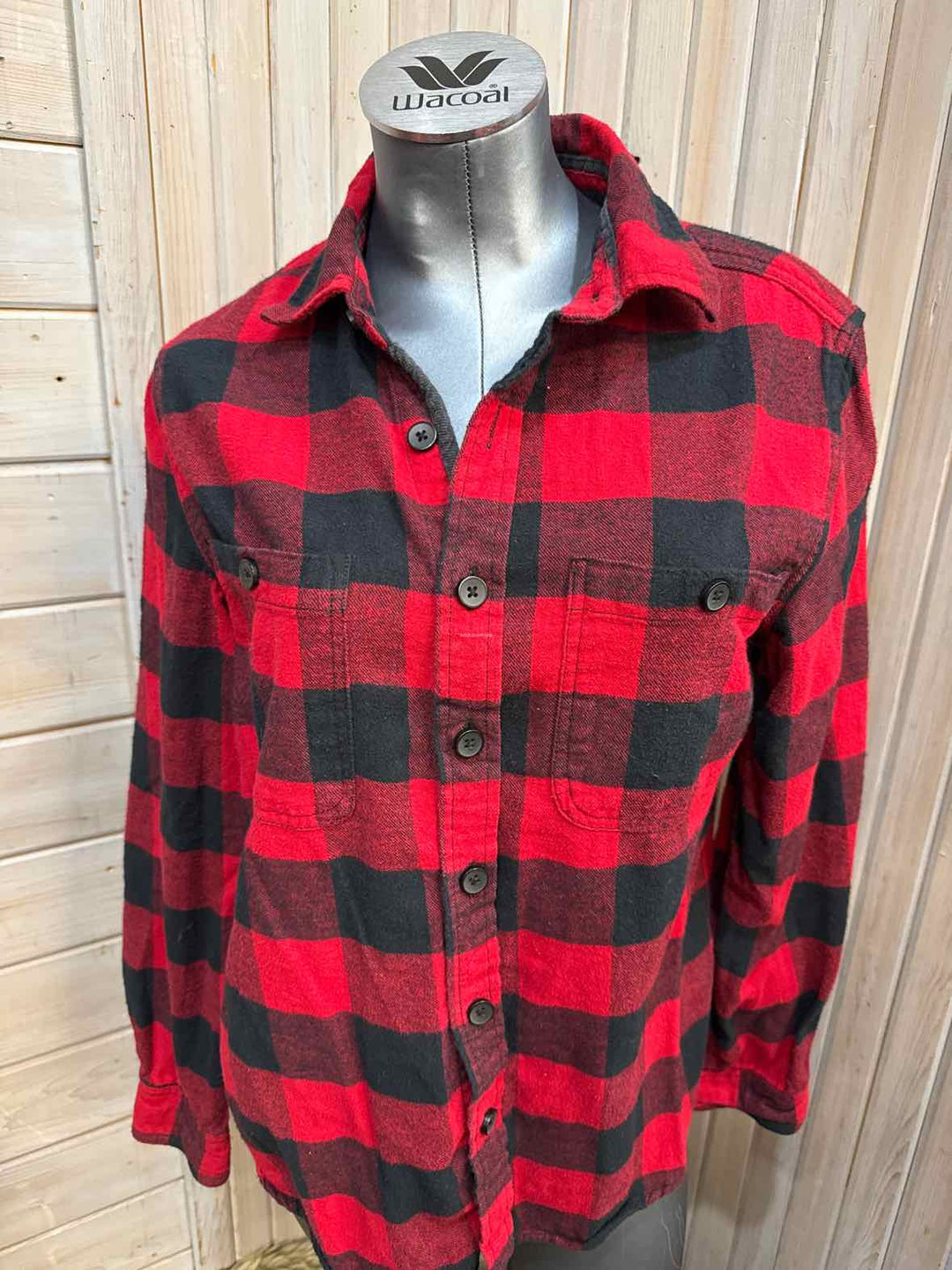 M - Denim & Flower Button Down