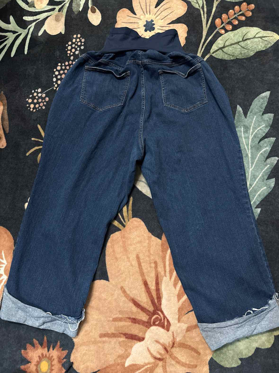 3X - Indigo Blue Maternity Jeans