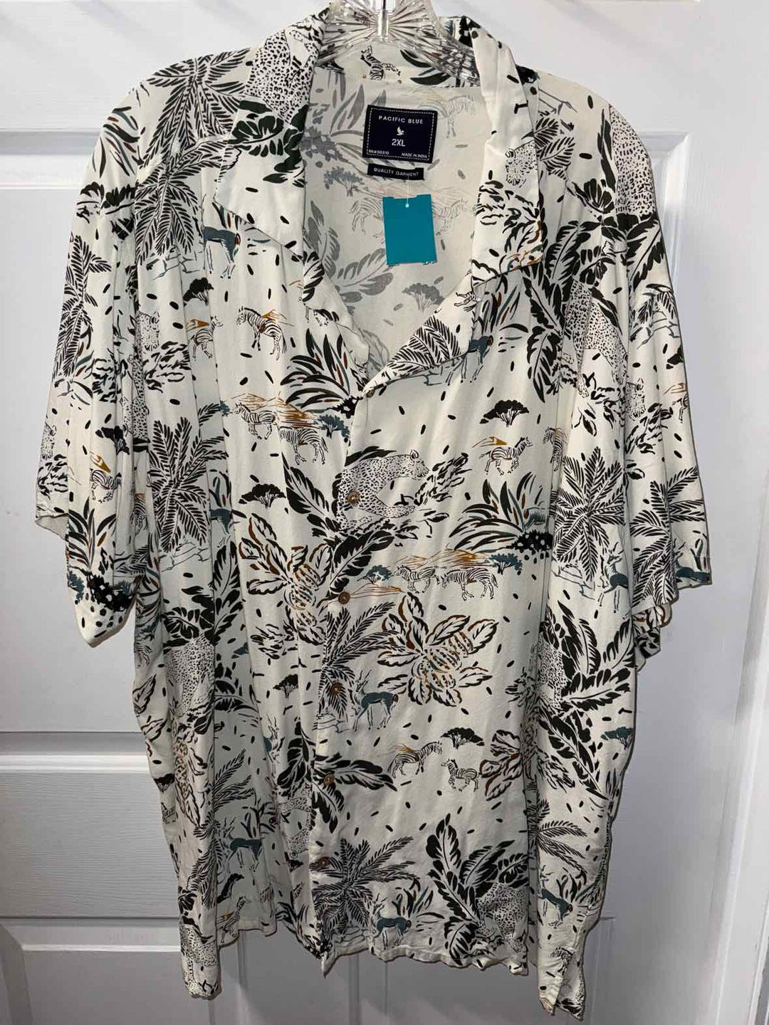 2x - Pacific Blue Button Down Shirt