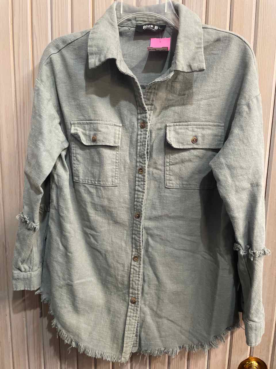 S - Blue B Button Down