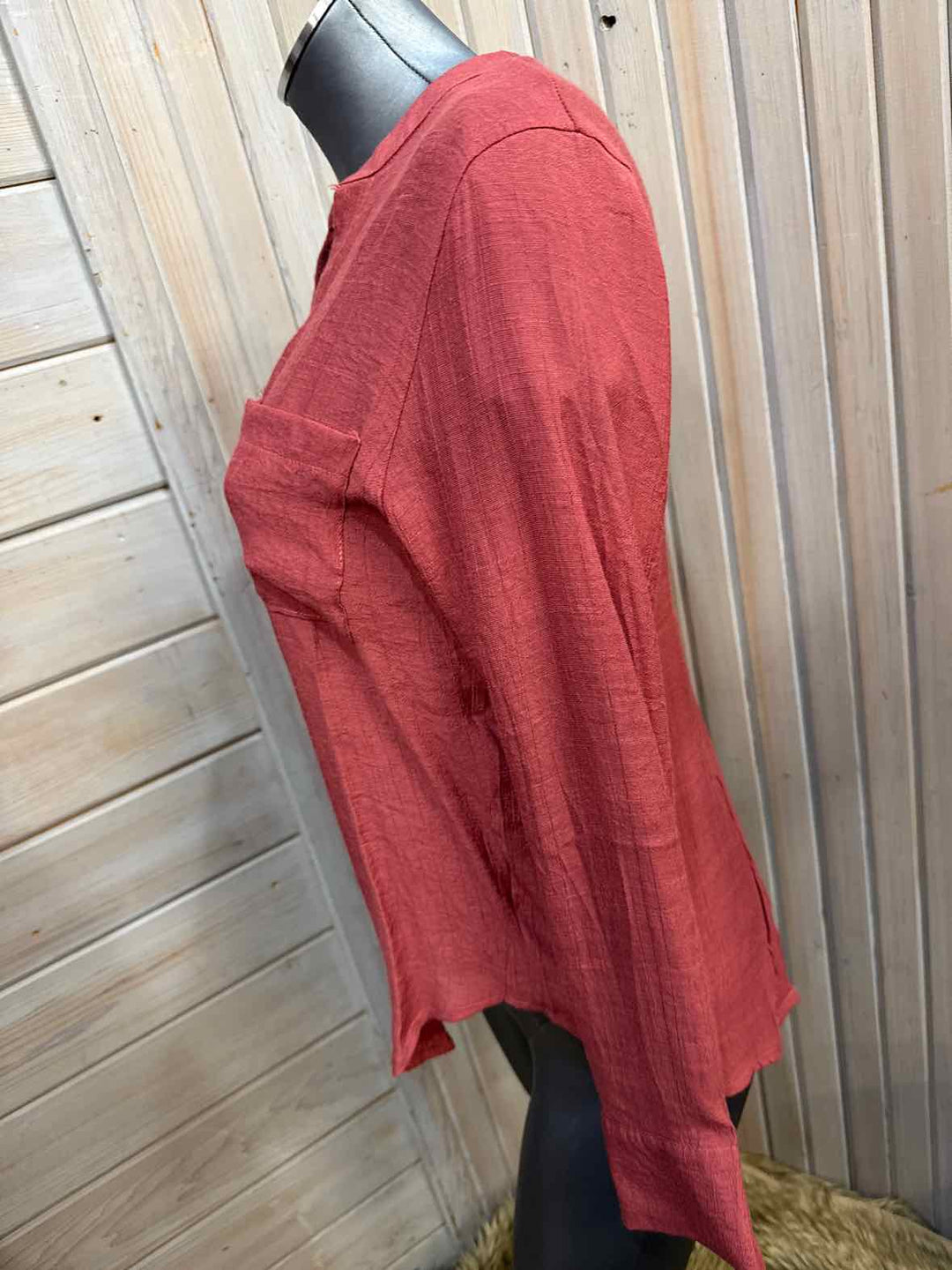 S - Blush J Button Down