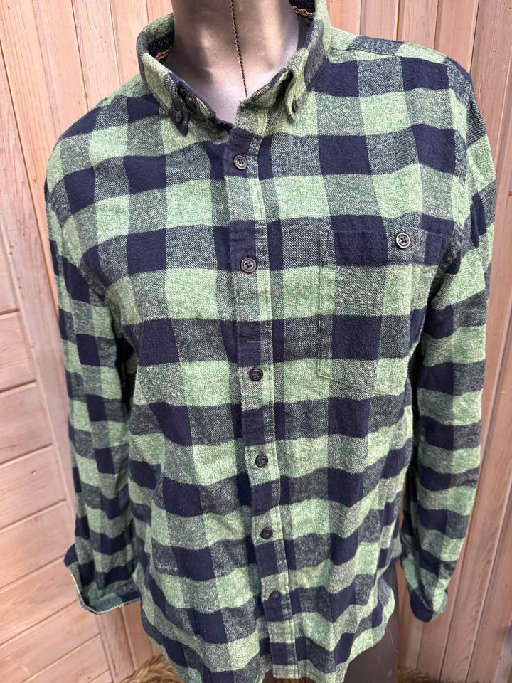 M - Denim & Flower Button Down