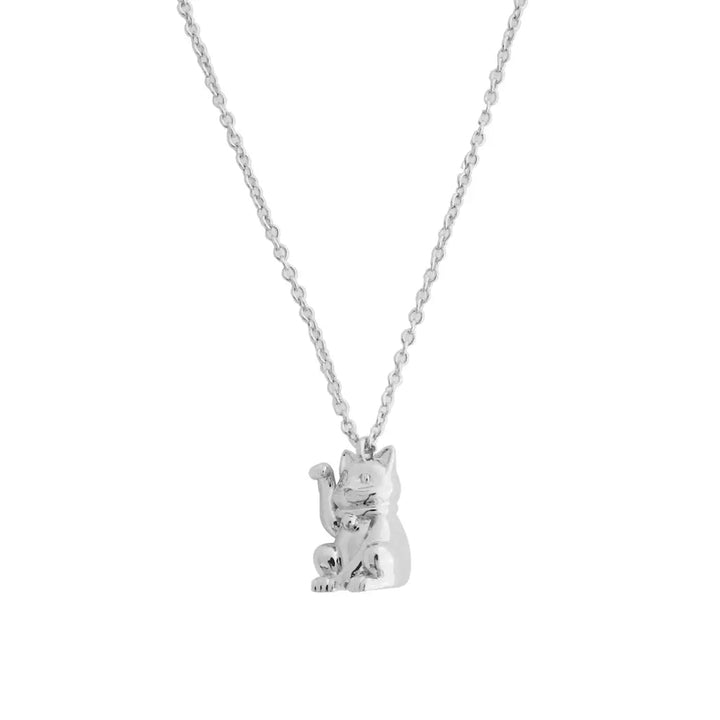 Lucky Cat Charm Necklace