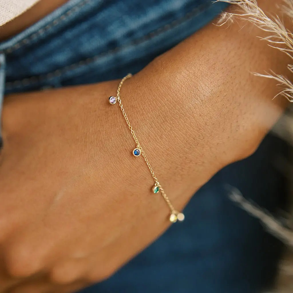 Rainbow Crystal Stardust Bracelet - Final Sale