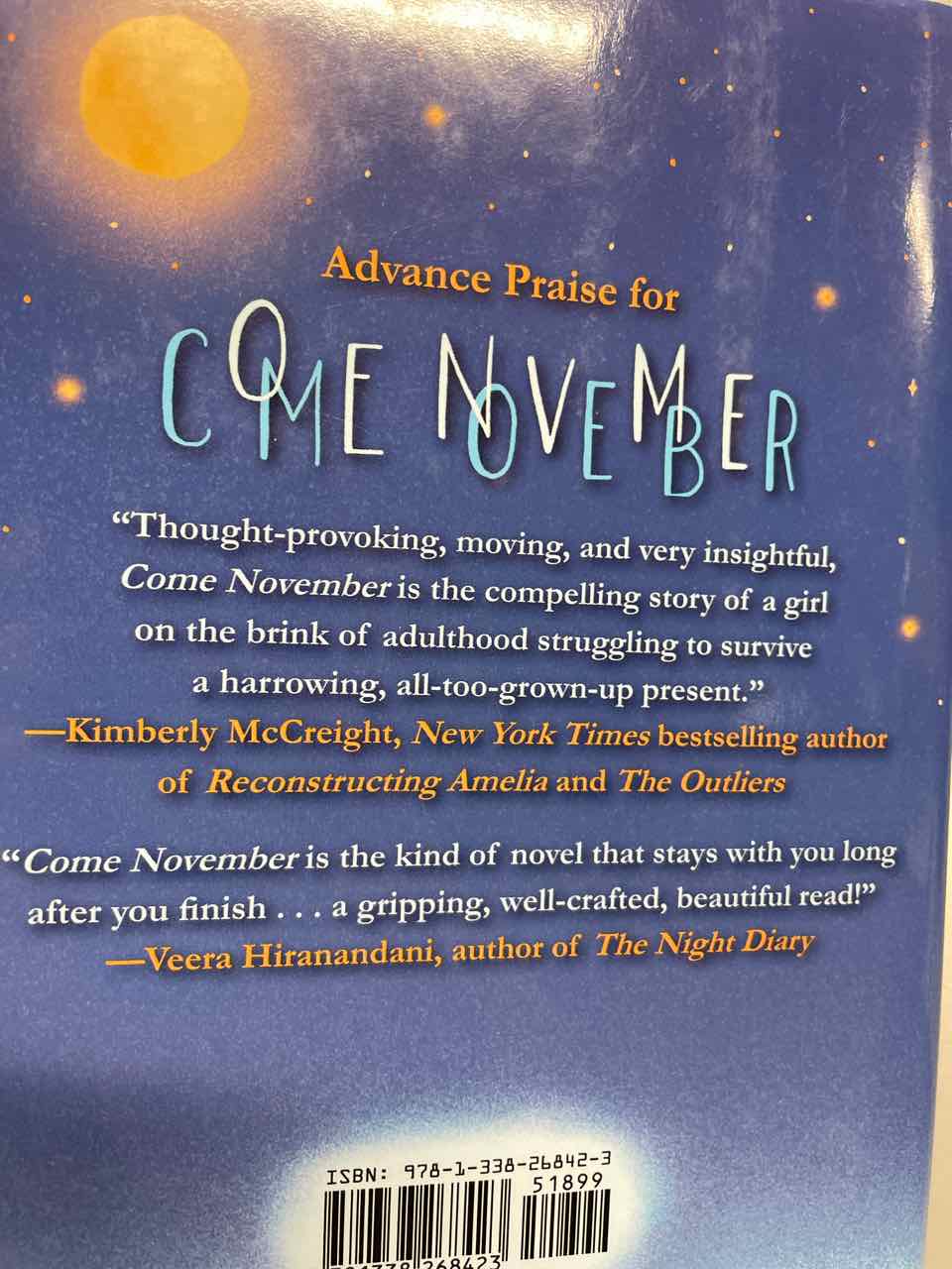 Book - Come November by Katrin VanDam